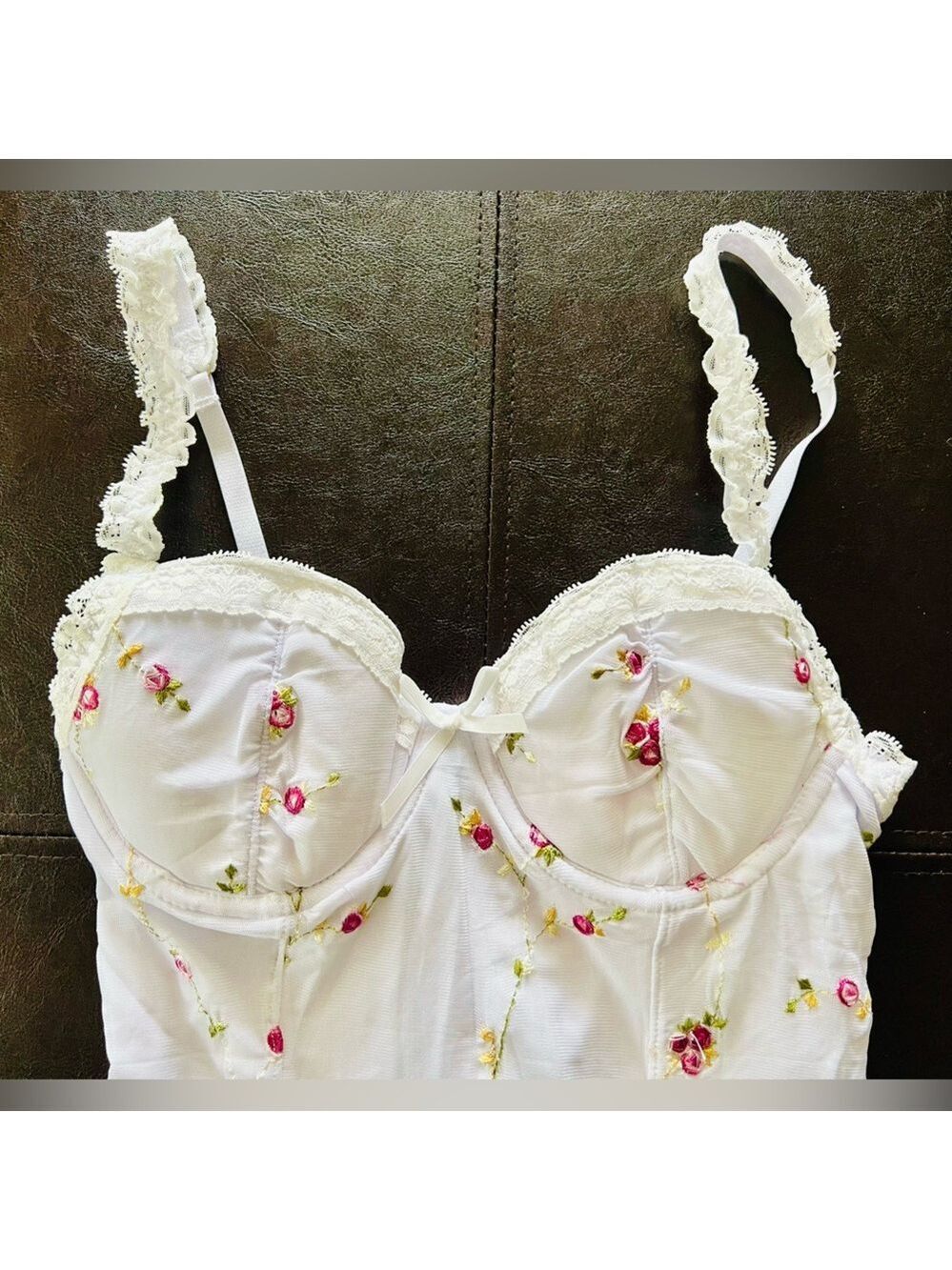 NWT XLarge Dolls Kill Sugar Thrillz I’m Baby Mini Slip Dress in White - Picture 6 of 12